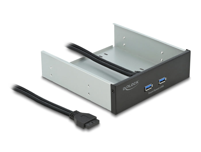 Delock Front Panel 5.25″ mit 2 x USB 5 Gbps Typ-A Ports