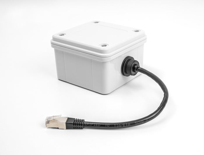 Delock Kabel RJ45 Stecker zu RJ45 Buchse Cat.6A zum Einbau mit M20 Gewinde und Verschlusskappe IP68 staub- und wasserdicht 25 cm schwarz