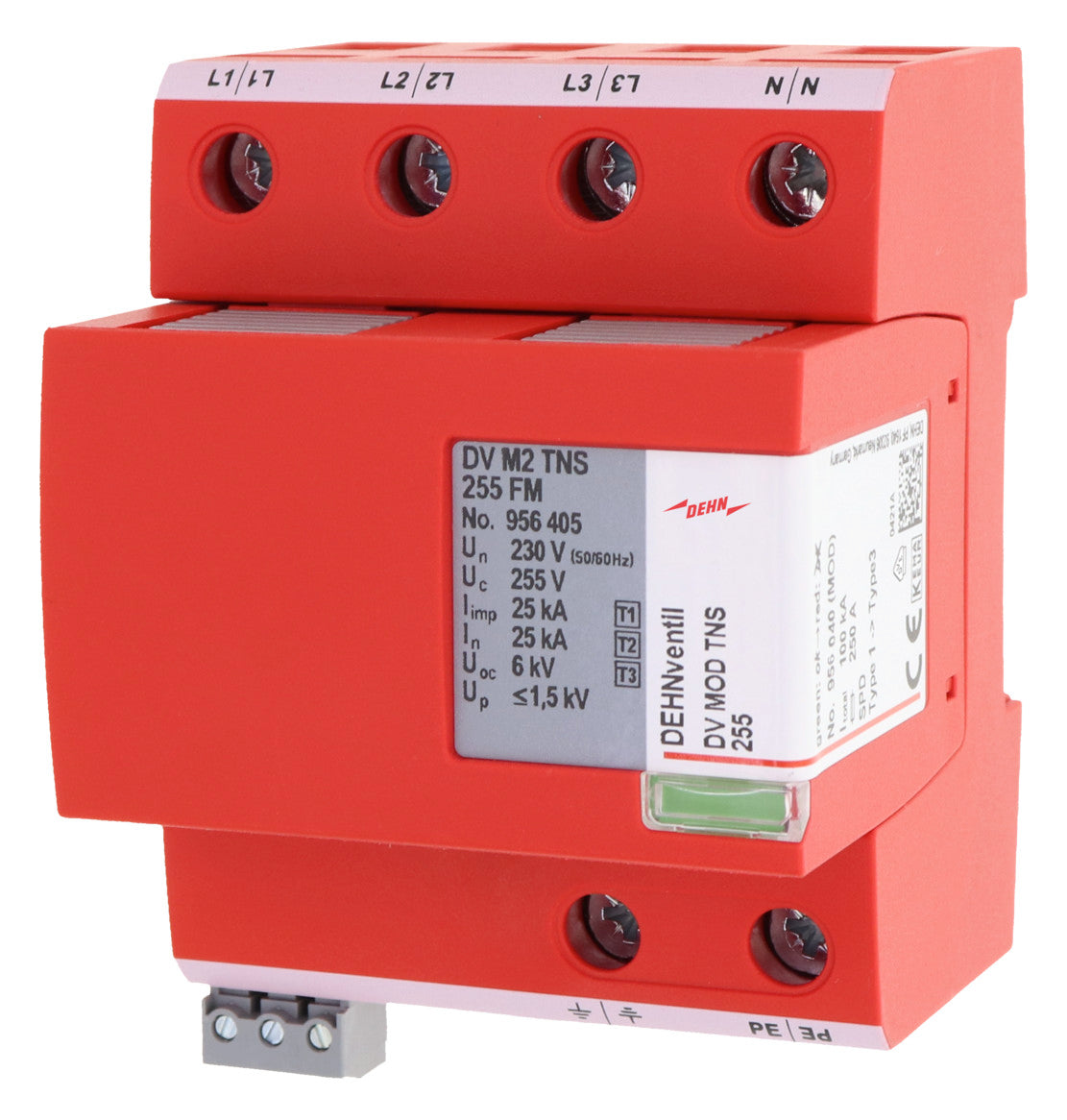 DEHN SE Kombi-Ableiter TS35 4p 400VAC DV M2 TNS 255 FM 1,5kV Fernsign 4TE