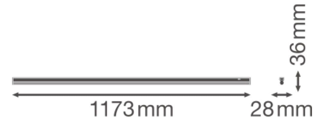 LEDVANCE LED-Lichtleiste 14W 4000K Konv LINEAR COMPACT LN COMP SWITCH 1200 14 W