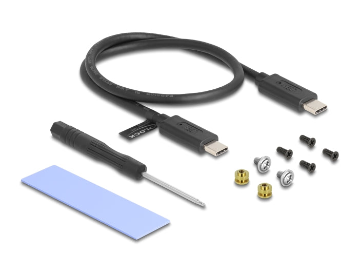 Delock Externes USB Type-C™ Combo Gehäuse für M.2 NVMe PCIe oder SATA SSD