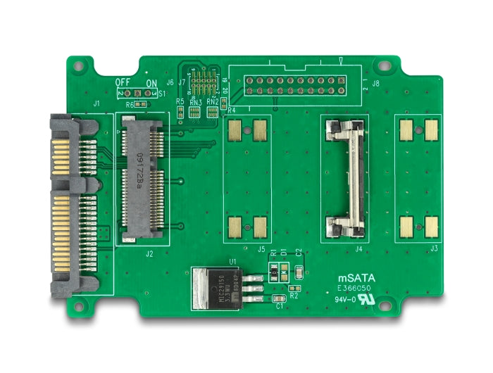 Delock Konverter SATA 22 Pin zu mSATA full size