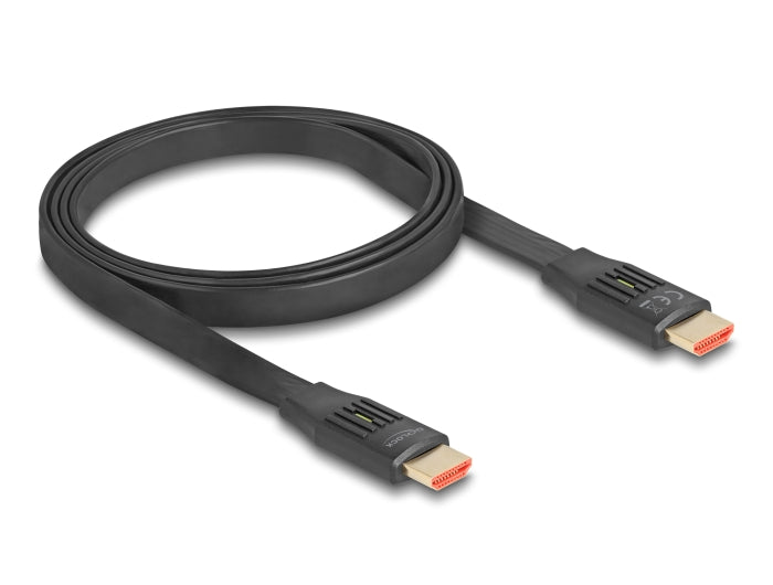 Delock High Speed HDMI Flachbandkabel 48 Gbps 8K 60 Hz 1 m