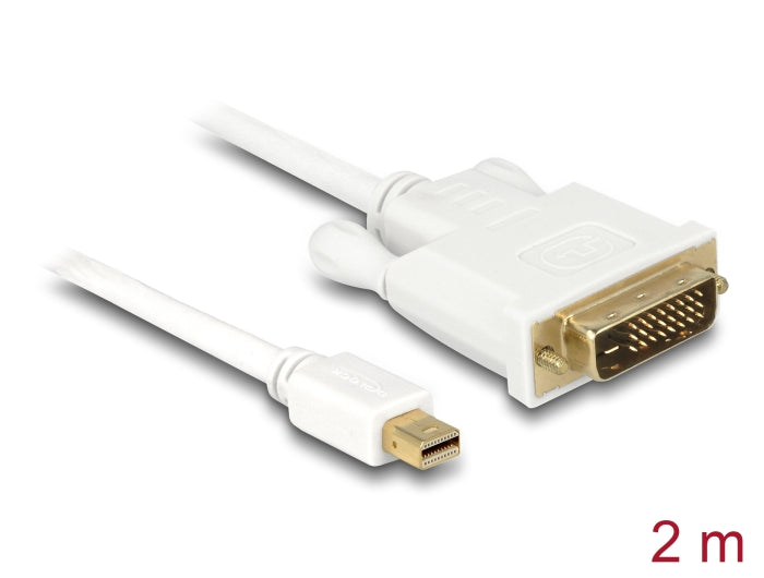 Delock Kabel mini DisplayPort Stecker zu DVI 24+1 Stecker 2 m