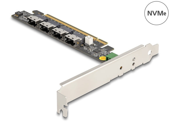Delock PCI Express x16 Karte zu 4 x intern SFF-8654 4i NVMe - Bifurcation