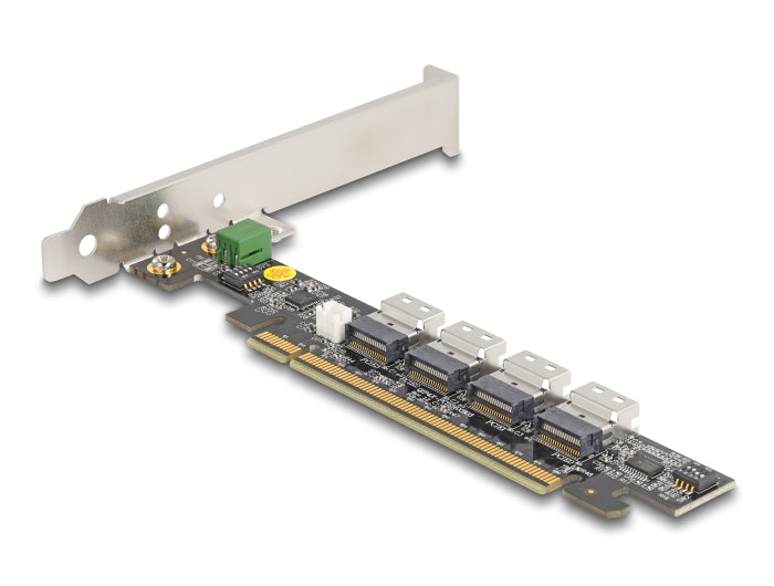 Delock PCI Express x16 Karte zu 4 x intern SFF-8654 4i NVMe - Bifurcation