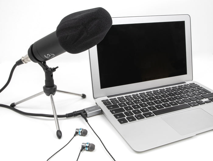 Delock Externe USB Soundkarte mit USB-A Stecker auf 2 x 3,5 mm Klinkenbuchse Plug & Play Audio Adapter
