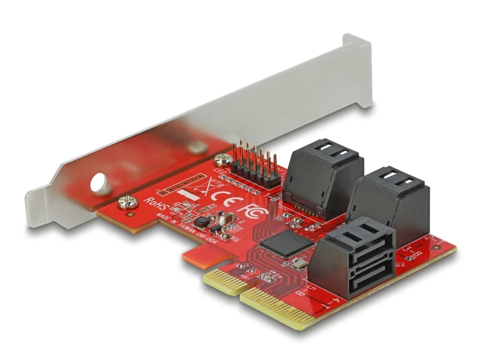 Delock 6 Port SATA PCI Express x4 Karte - Low Profile Formfaktor