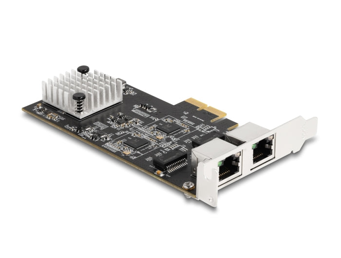 Delock PCI Express x2 Netzwerkkarte 5 Gigabit LAN 2 x RJ45 RTL8126