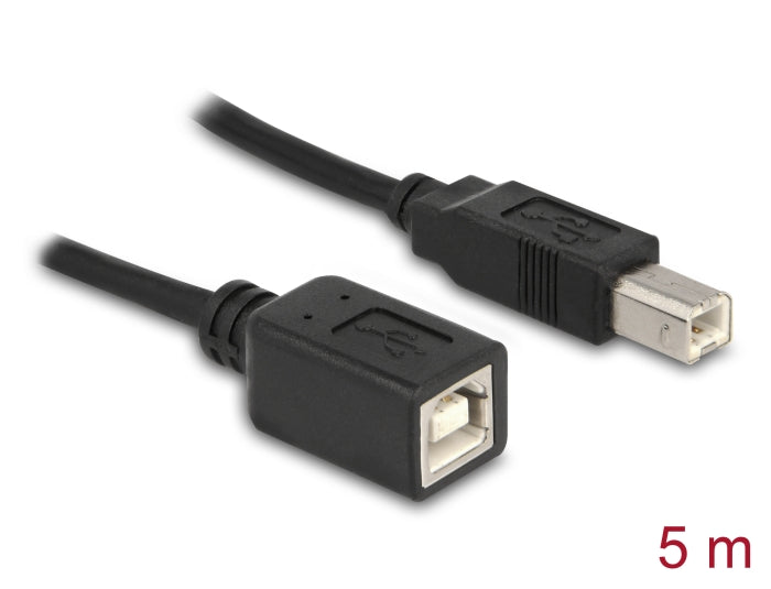 Delock Verlängerungskabel USB 2.0 B Stecker > B Buchse 5 m
