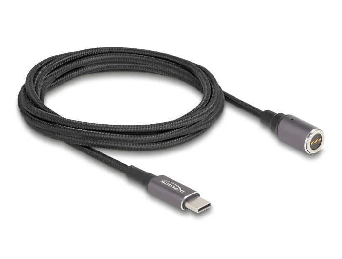 Delock Notebook Ladekabel USB Type-C™ Stecker zu magnetischem 8 Pin Konnektor 1,8 m