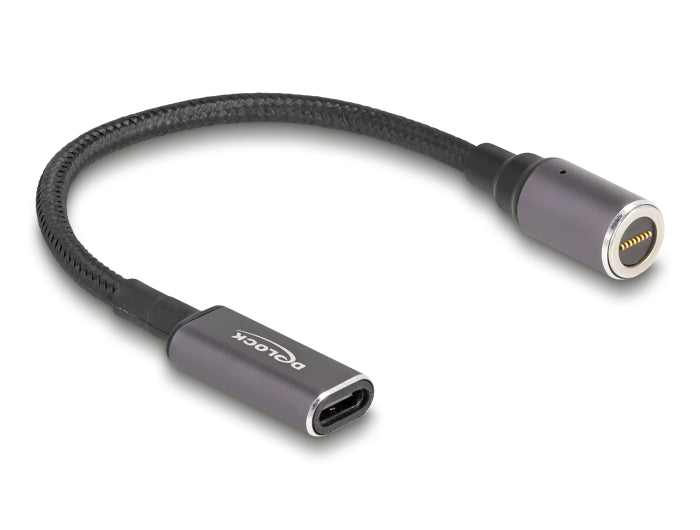 Delock Notebook Ladekabel USB Type-C™ Buchse zu magnetischem 8 Pin Konnektor 15 cm