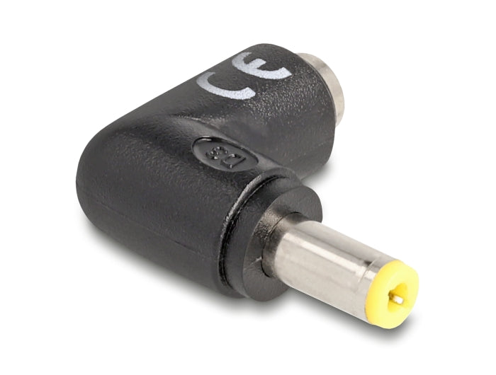 Delock DC Adapter 5,5 x 2,5 mm Stecker zu 5,5 x 2,5 mm Buchse 90° gewinkelt