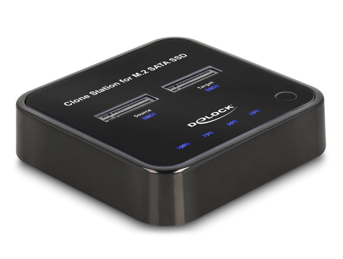 Delock M.2 Dockingstation für 2 x M.2 SATA SSD mit Klon Funktion