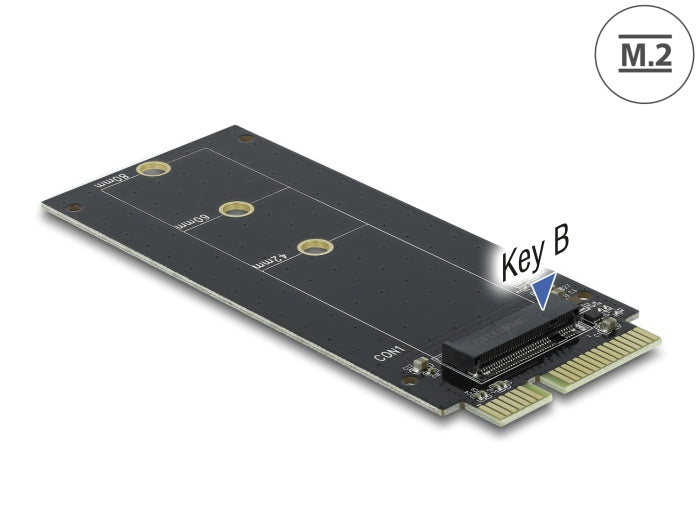 Delock SATA 22 Pin Stecker zu M.2 Key B Slot Adapter