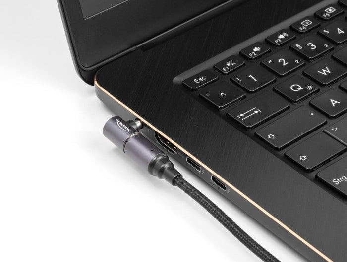 Delock Notebook Ladekabel USB Type-C™ Buchse zu magnetischem 8 Pin Konnektor 15 cm