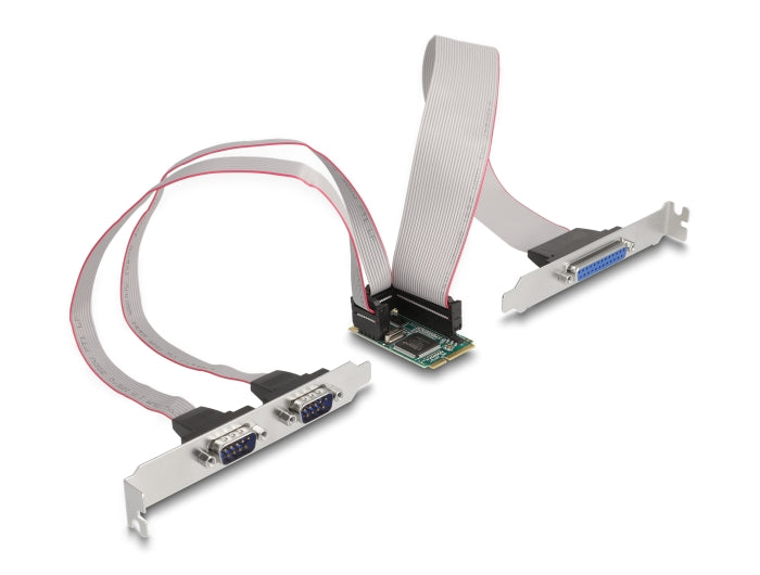 Delock Mini PCIe I/O PCIe full size 2 x Seriell RS-232, 1 x Parallel