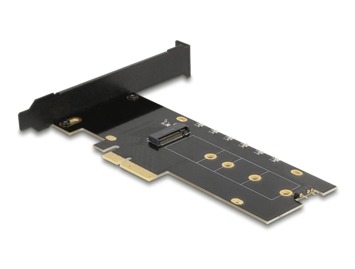 Delock PCI Express x4 Karte zu 1 x intern NVMe M.2 Key M mit Kühlkörper und RGB LED Beleuchtung - Low Profile Formfaktor