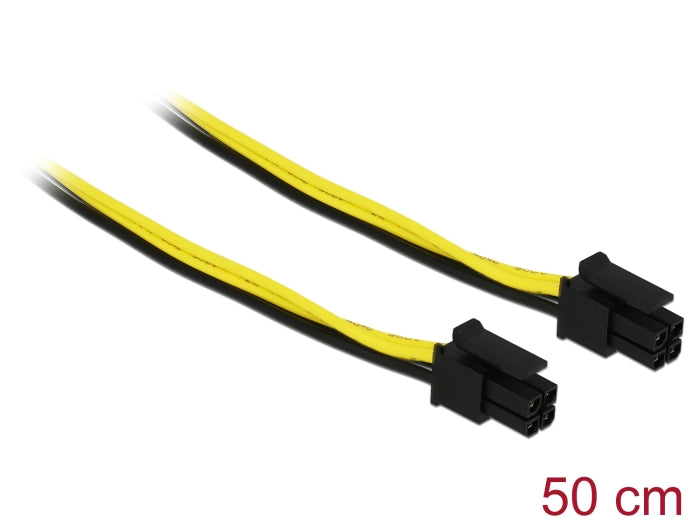 Delock Micro Fit 3.0 Kabel 4 Pin Stecker zu Stecker 50 cm