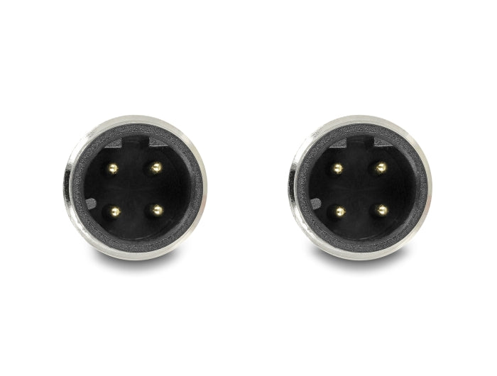 Delock M12 Kabel D-kodiert 4 Pin Stecker zu Stecker PVC 2 m