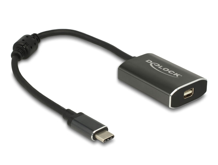 Delock Adapter USB Type-C™ Stecker > mini DisplayPort Buchse (DP Alt Mode) 4K 60 Hz mit PD Funktion