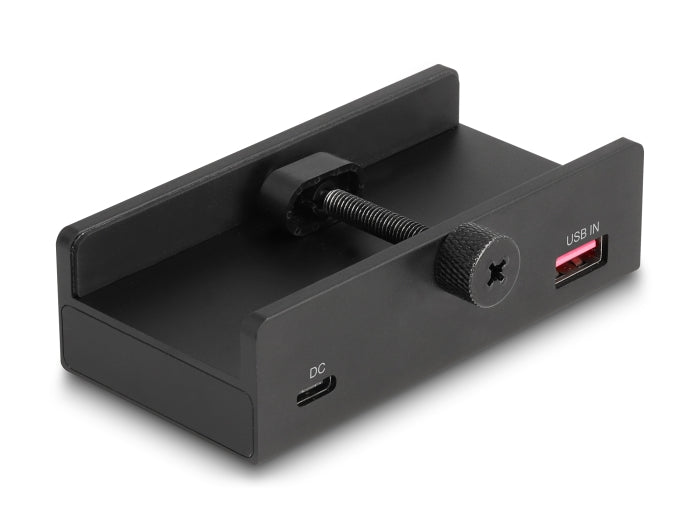 Delock Externer USB 5 Gbps Hub mit 2 x USB Typ-A, 1 x USB Type-C™ und SD + Micro SD Slot mit Feststellschraube