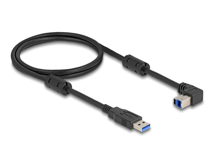 Delock USB 5 Gbps Kabel Typ-A Stecker zu Typ-B Stecker 90° oben gewinkelt 1 m
