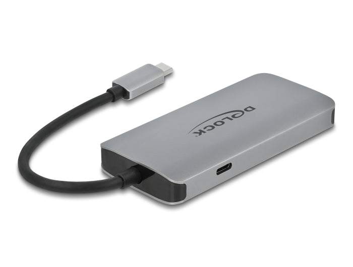 Delock USB 3.2 Gen 1 Hub mit 4 Ports und Gigabit LAN und PD