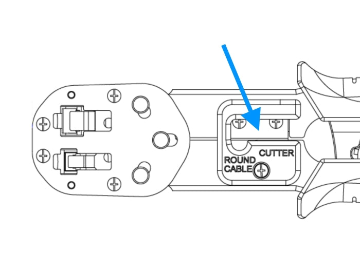 RJ45 Crimp+Cut Klingen Set 2 Stück für Delock 86450