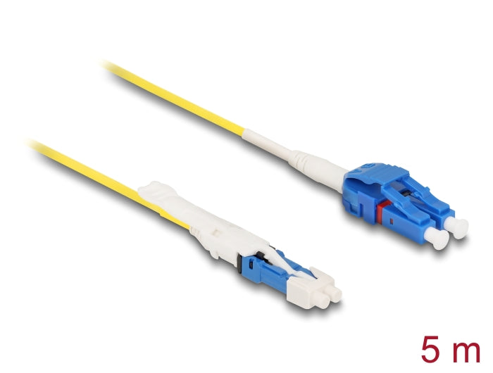 Delock LWL Kabel CS Stecker zu LC Duplex UPC Singlemode G657A2 / OS2 Uniboot 5 m