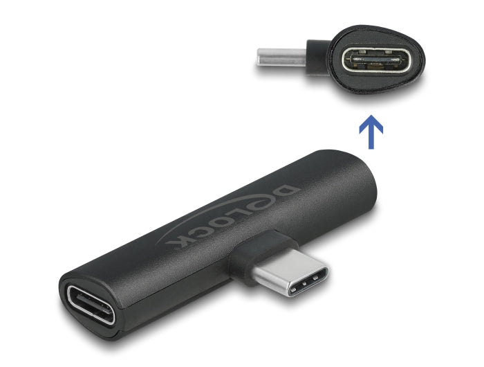 Delock Adapter USB Type-C™ zu 2 x USB Type-C™ PD schwarz
