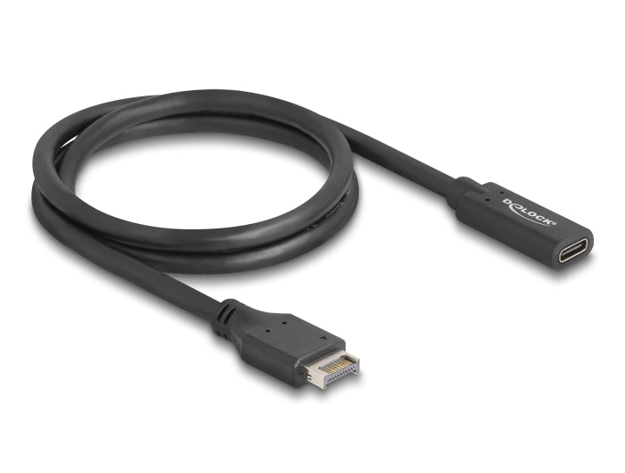 Delock USB 10 Gbps Kabel Typ-E Key A 20 Pin Stecker zu USB Type-C™ Buchse 70 cm