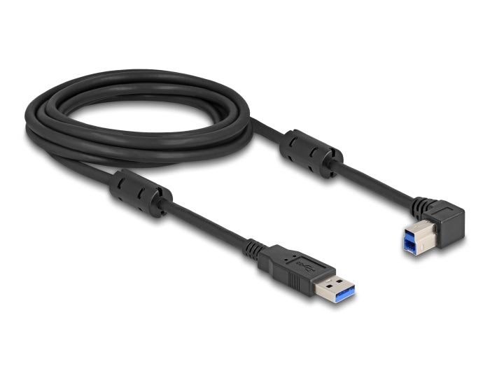 Delock USB 5 Gbps Kabel Typ-A Stecker zu Typ-B Stecker 90° rechts gewinkelt 3 m