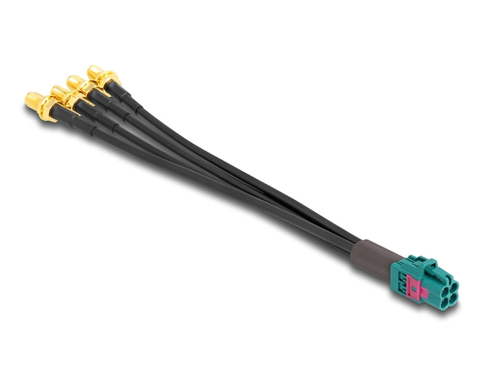 Delock Kabel Mini FAKRA Z Buchse quad zu 4 x SMA Buchse A-Typ Premium