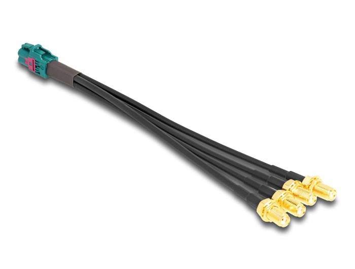 Delock Kabel Mini FAKRA Z Buchse quad zu 4 x SMA Buchse A-Typ Premium