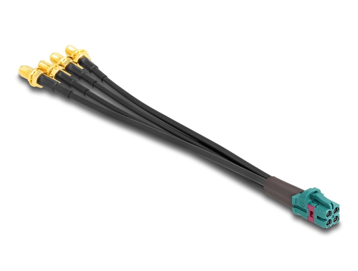 Delock Kabel Mini FAKRA Z Buchse quad zu 4 x SMA Buchse B-Typ