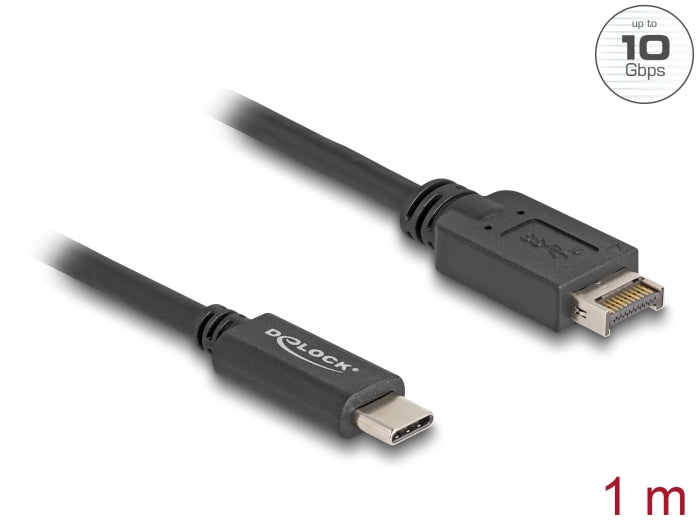 Delock USB 10 Gbps Kabel USB Typ-E Key A 20 Pin Stecker zu USB Type-C™ Stecker 1 m