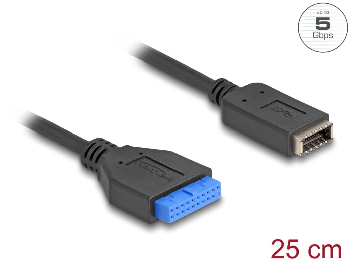 Delock USB 5 Gbps Kabel Pfostenbuchse zu intern USB Typ-E Key A Buchse 25 cm
