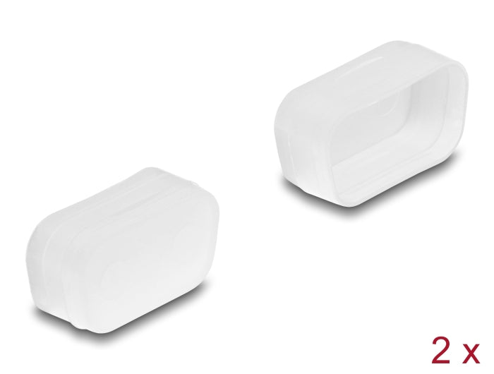 Delock Staubschutz für D-Sub 9 / D-Sub 15 VGA Stecker 2 Stück transparent