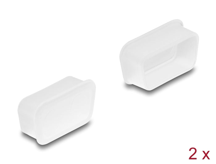 Delock Staubschutz für D-Sub 9 / D-Sub 15 VGA Buchse 2 Stück transparent