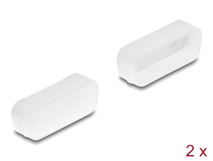 Delock Staubschutz für D-Sub 15 Stecker 2 Stück transparent