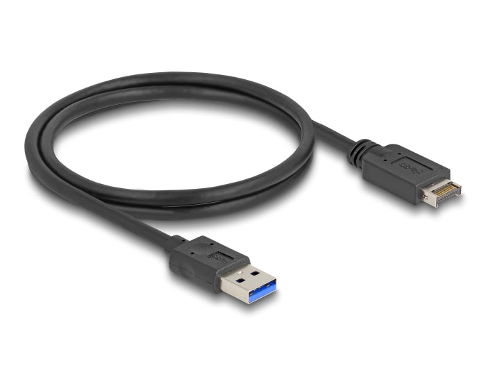 Delock USB 10 Gbps Kabel USB Typ-E Key A 20 Pin Stecker zu USB Typ-A Stecker 80 cm