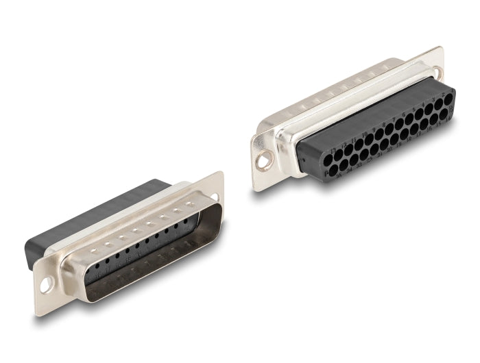 Delock D-Sub 25 Pin Stecker zu RJ12 Buchse Montagesatz schwarz