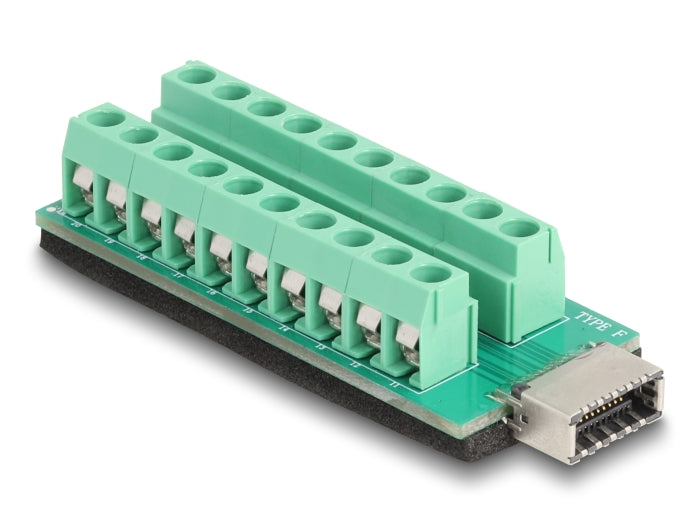 Delock USB Typ-E Key A Buchse zu Terminalblock Adapter 20 Pin