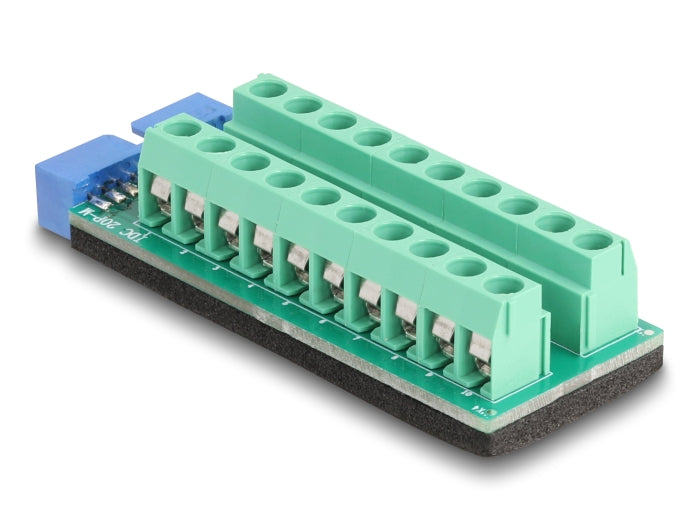Delock USB Pfostenstecker zu Terminalblock Adapter 20 Pin