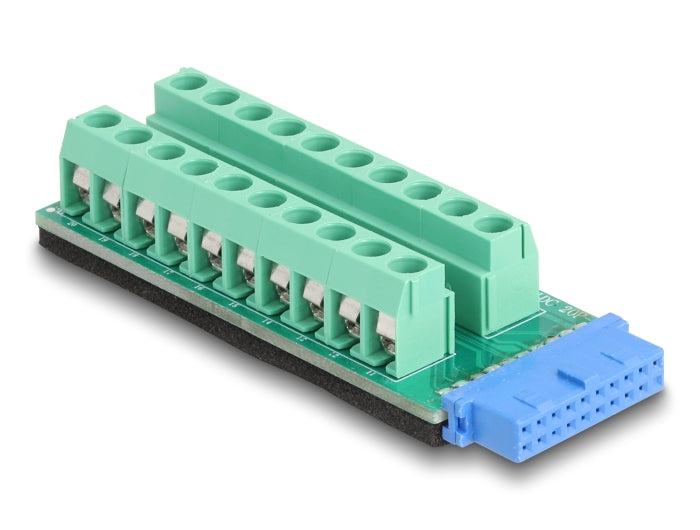 Delock USB Pfostenbuchse zu Terminalblock Adapter 20 Pin