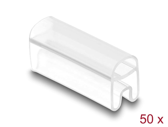 Delock Kabelmarkierer für Kabeldurchmesser 2 - 4 mm 50 Stück transparent