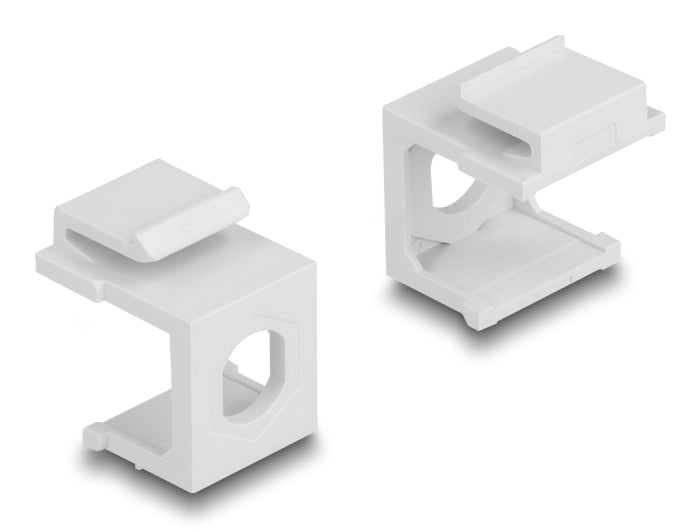 Delock Keystone Abdeckung weiß mit 8,0 mm Durchführung +Hex 4 Stück