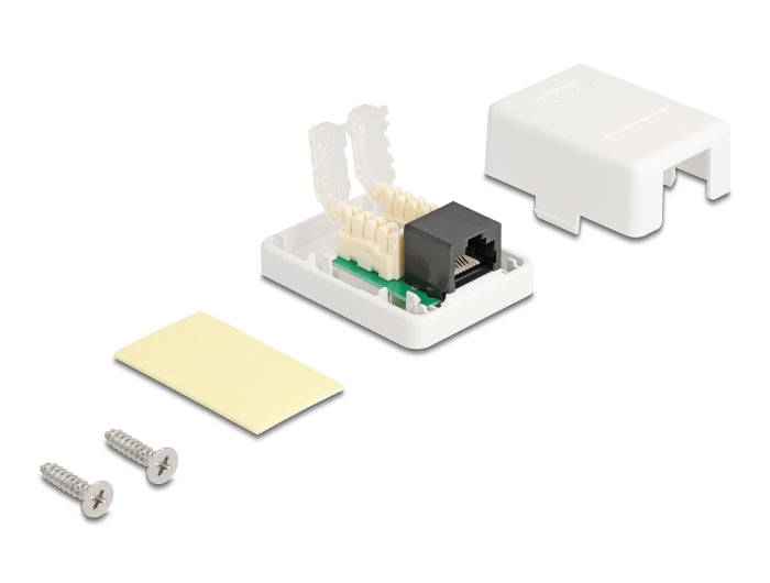 Delock Netzwerk Anschlussdose 1 Port Cat.6 kompakt UTP