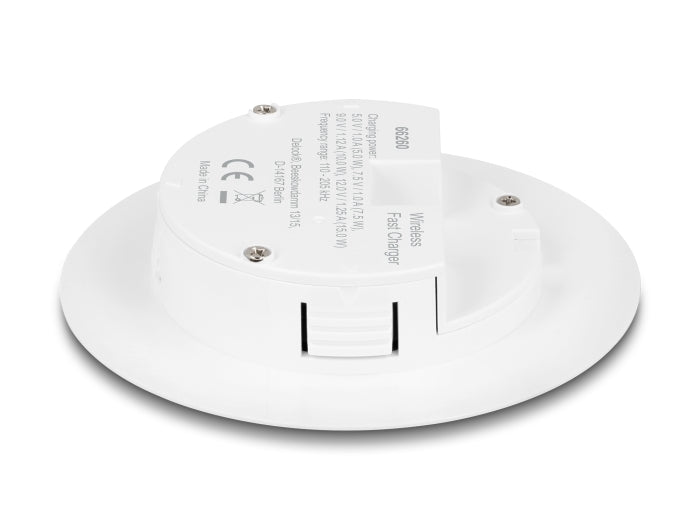 Delock Wireless Charger 15 W für Tischeinbau weiß